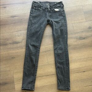 True Religion Gray Jeans ! Size 24